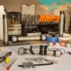 pipe makers workshop with tools